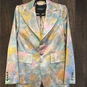 Marc Jacobs Runway Spring 2020 Floral Pastel Blazer RARE Size 2